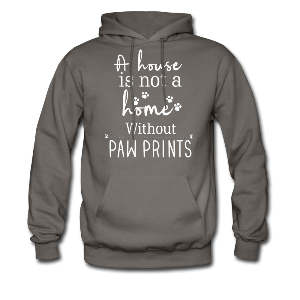 A house is not a home without Pawprints Unisex Hoodie-Men's Hoodie | Hanes P170-I love Veterinary