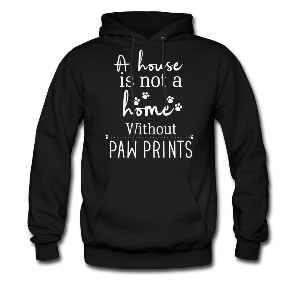 A house is not a home without Pawprints Unisex Hoodie-Men's Hoodie | Hanes P170-I love Veterinary