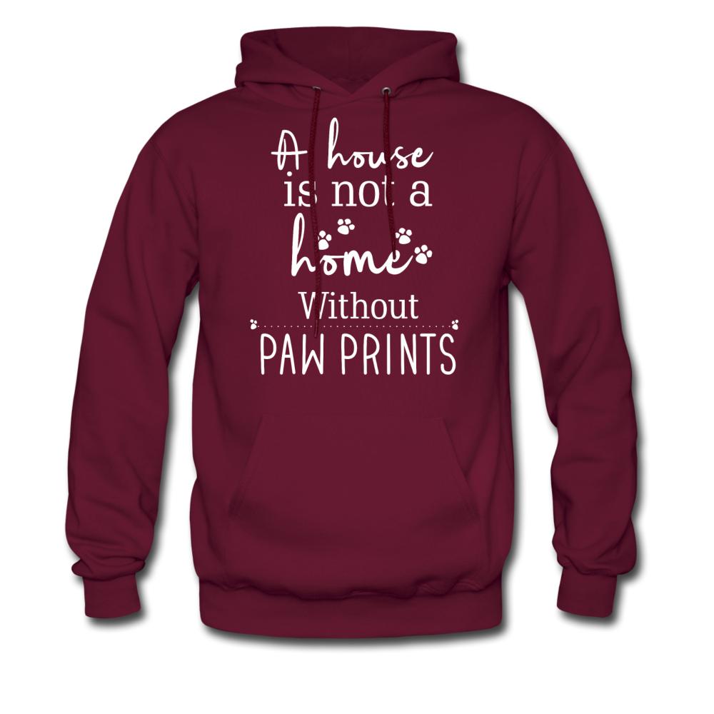 A house is not a home without Pawprints Unisex Hoodie-Men's Hoodie | Hanes P170-I love Veterinary
