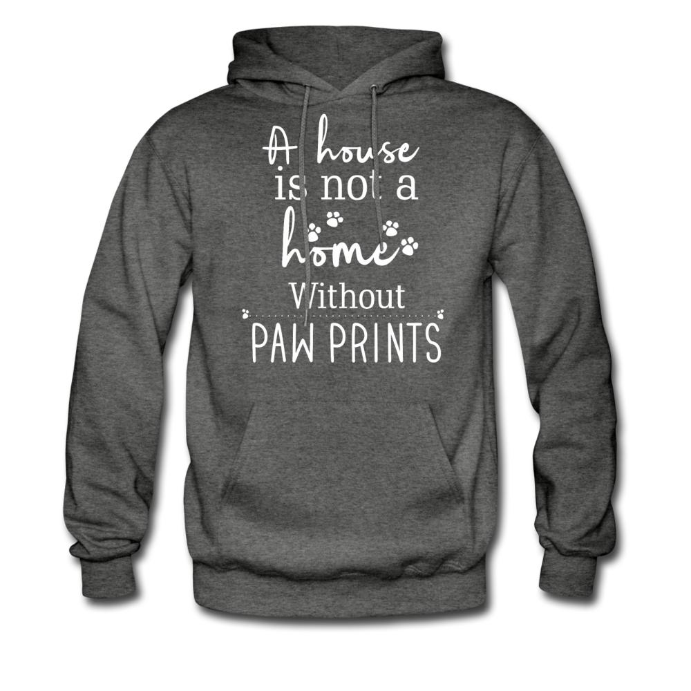 A house is not a home without Pawprints Unisex Hoodie-Men's Hoodie | Hanes P170-I love Veterinary