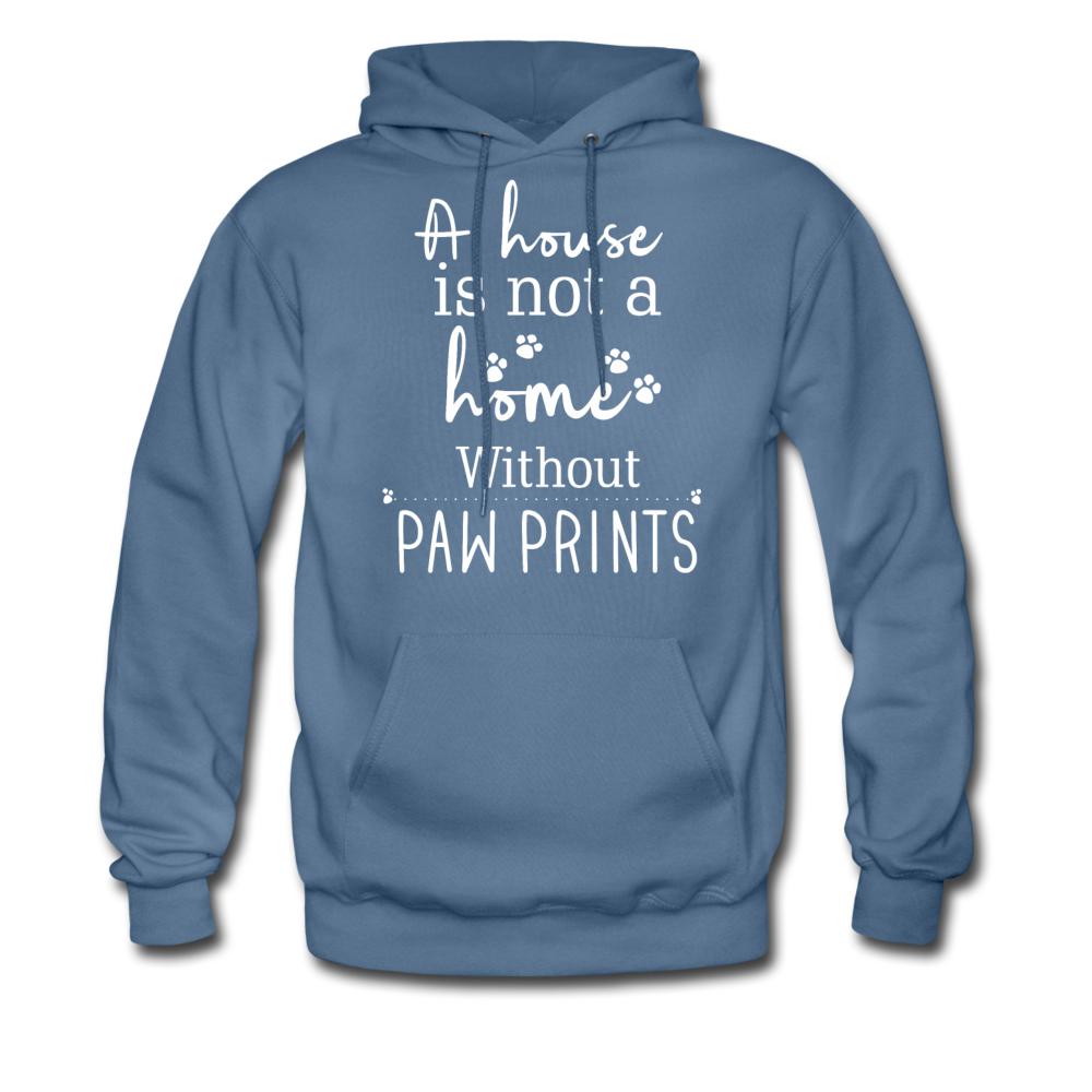 A house is not a home without Pawprints Unisex Hoodie-Men's Hoodie | Hanes P170-I love Veterinary