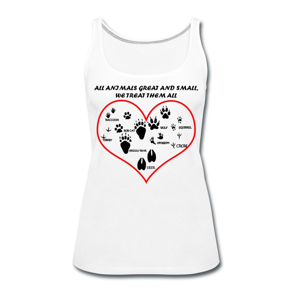 All animals great and small, we treat them all Women's Tank Top-Women’s Premium Tank Top | Spreadshirt 917-I love Veterinary
