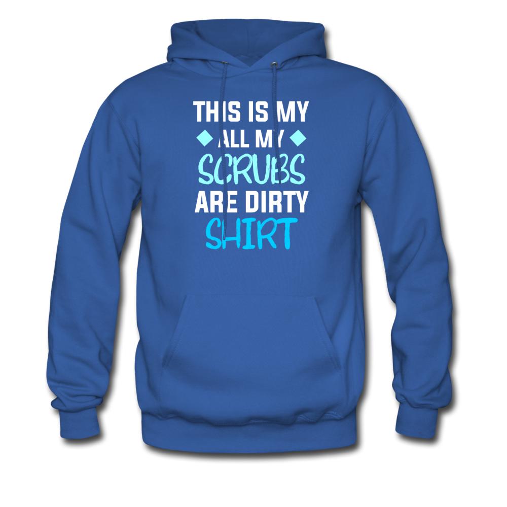 All my Scrubs are dirty Unisex Hoodie-Men's Hoodie | Hanes P170-I love Veterinary