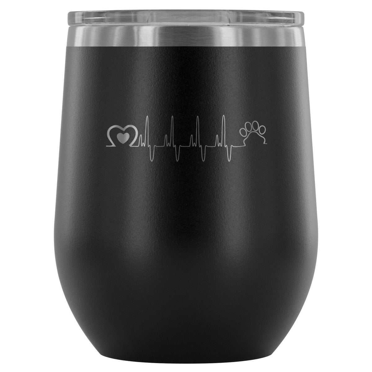 Animal Love Beat 12oz Wine Tumbler-Wine Tumbler-I love Veterinary