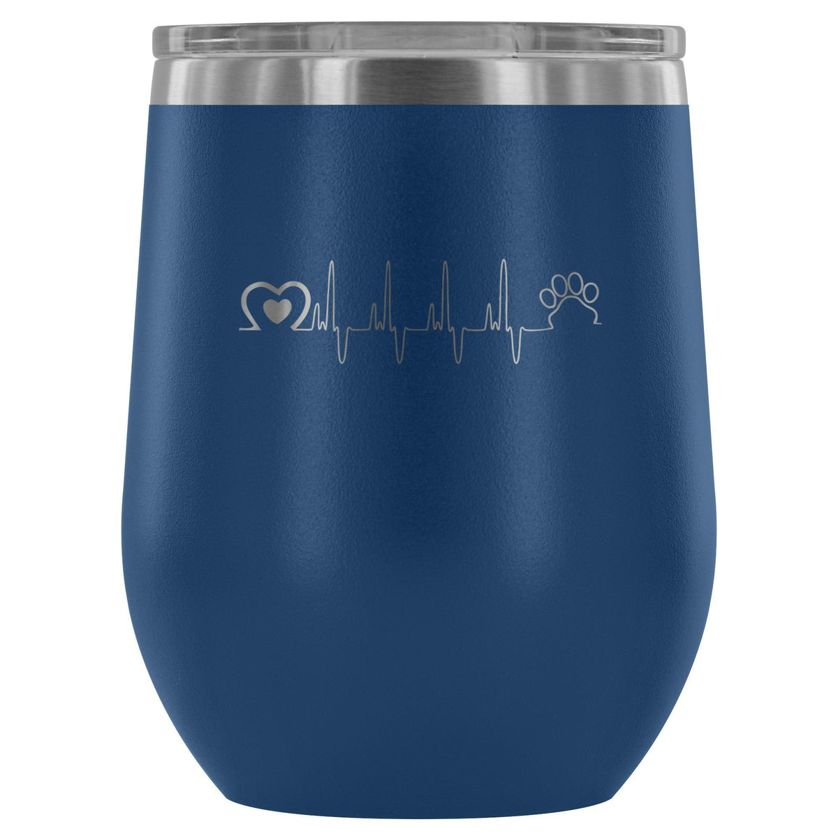 Animal Love Beat 12oz Wine Tumbler-Wine Tumbler-I love Veterinary