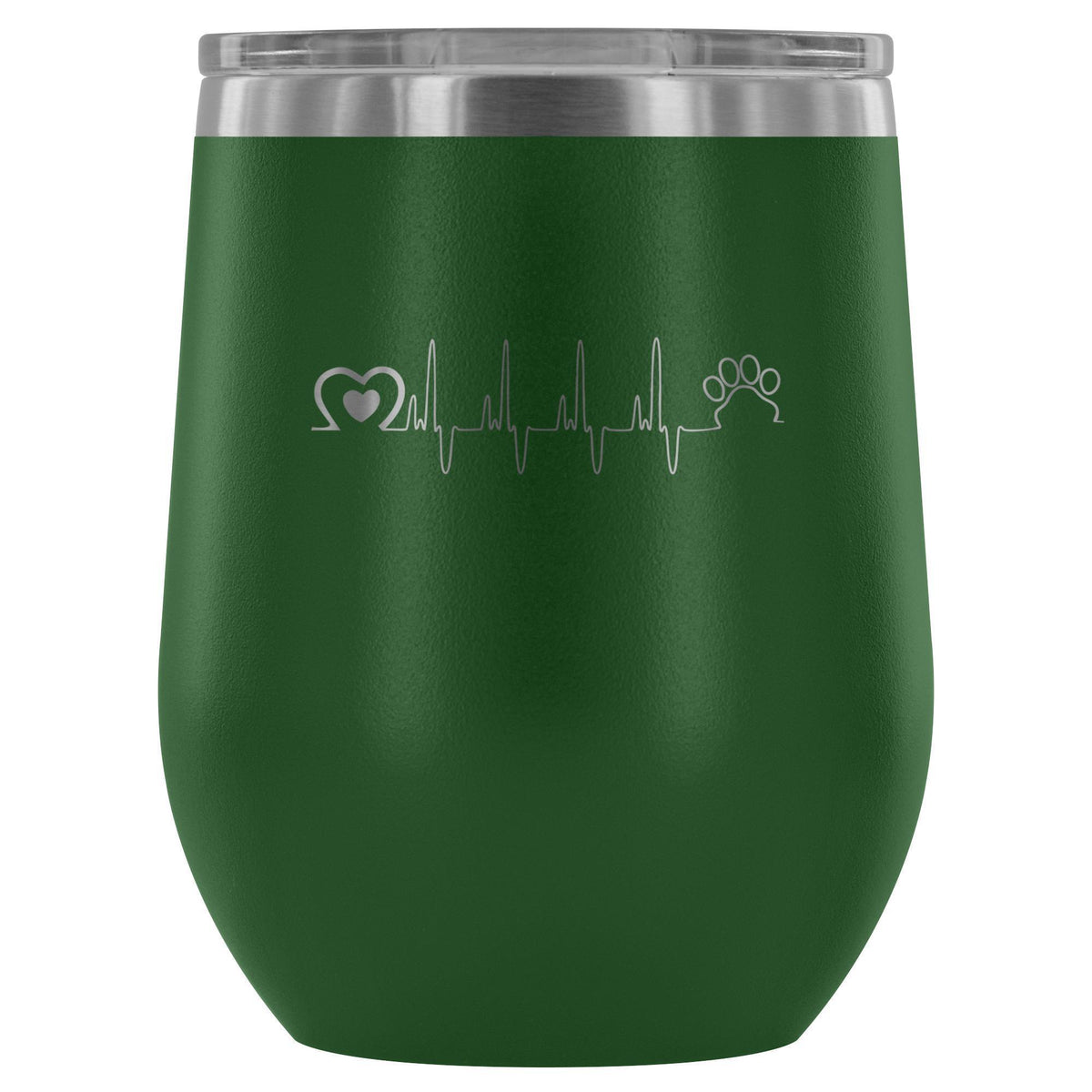Animal Love Beat 12oz Wine Tumbler-Wine Tumbler-I love Veterinary