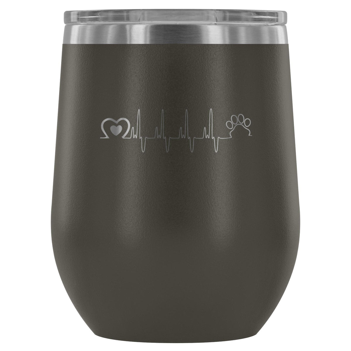 Animal Love Beat 12oz Wine Tumbler-Wine Tumbler-I love Veterinary