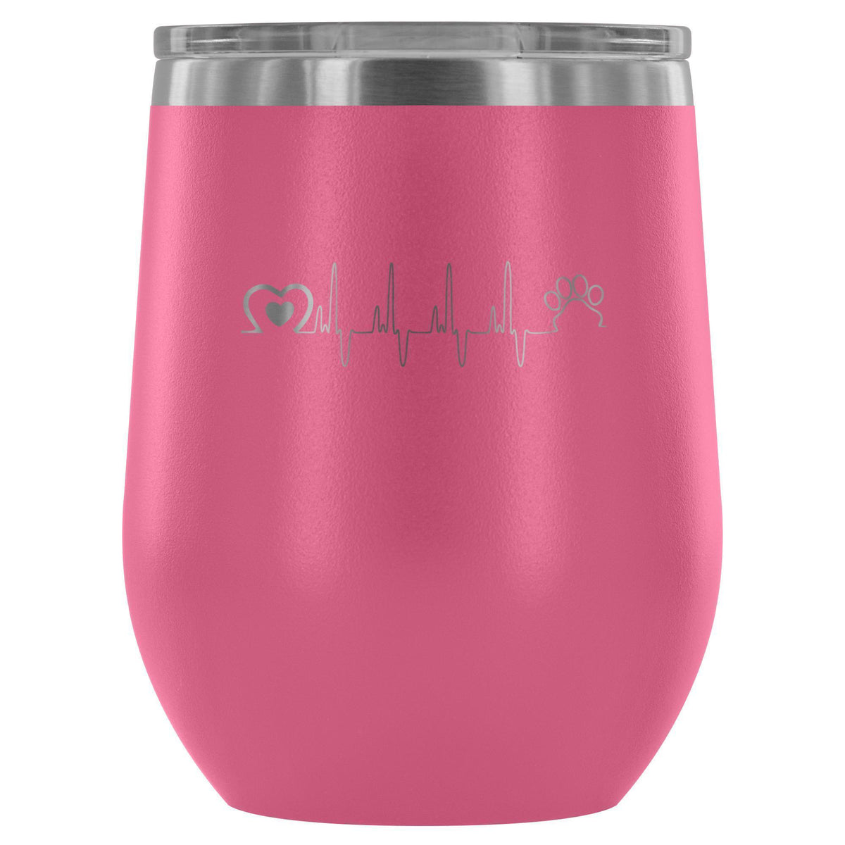 Animal Love Beat 12oz Wine Tumbler-Wine Tumbler-I love Veterinary