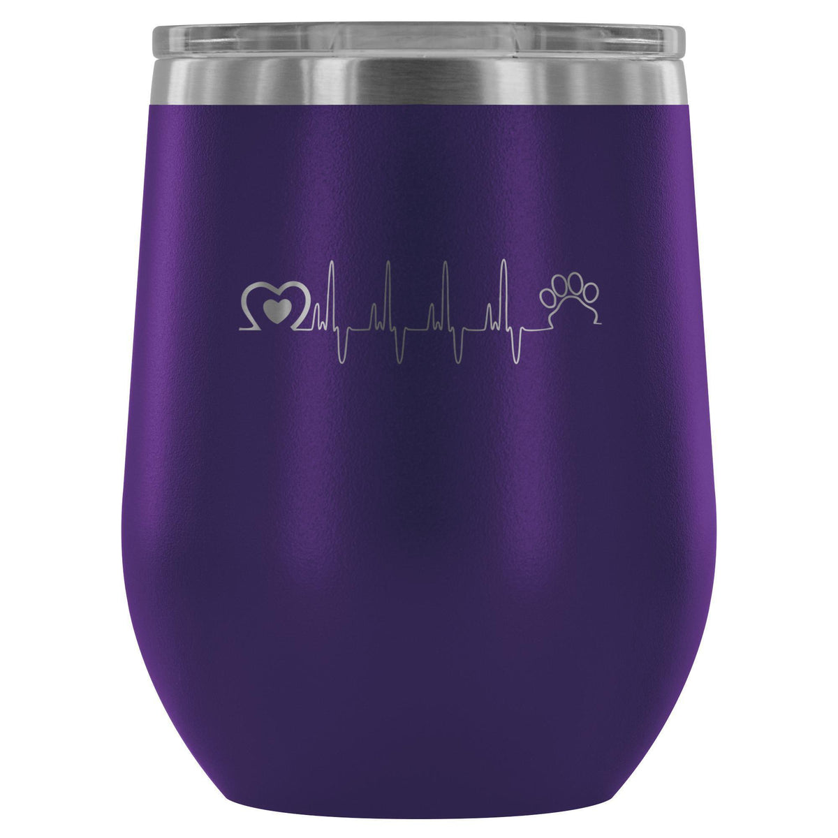 Animal Love Beat 12oz Wine Tumbler-Wine Tumbler-I love Veterinary