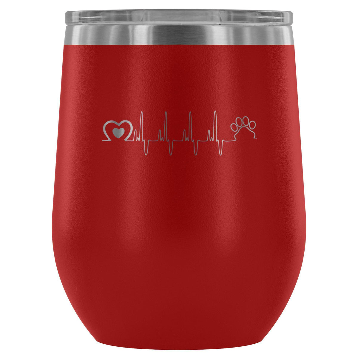 Animal Love Beat 12oz Wine Tumbler-Wine Tumbler-I love Veterinary