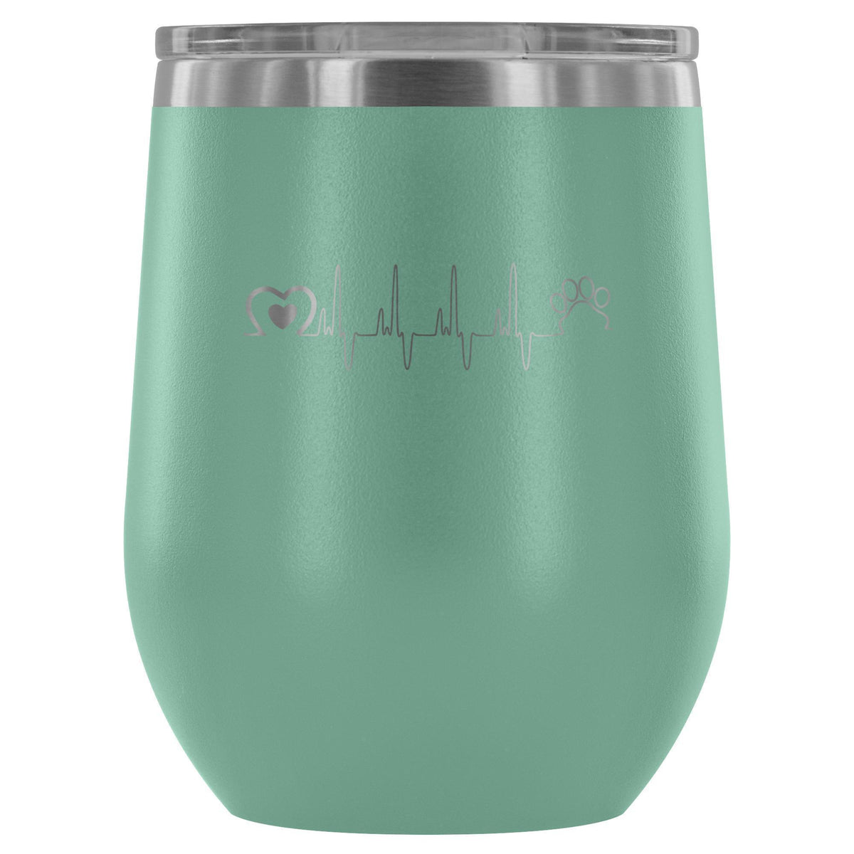 Animal Love Beat 12oz Wine Tumbler-Wine Tumbler-I love Veterinary