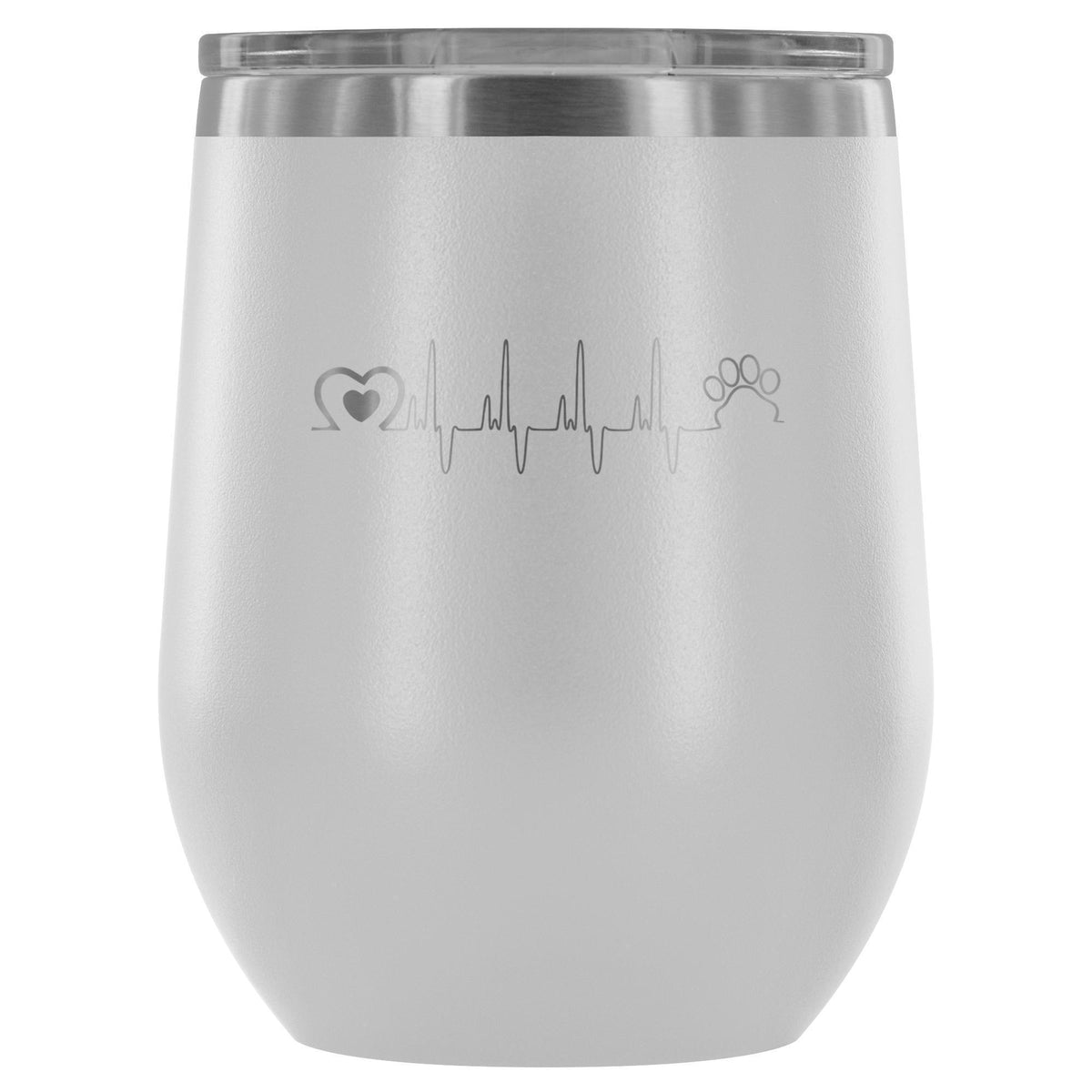 Animal Love Beat 12oz Wine Tumbler-Wine Tumbler-I love Veterinary