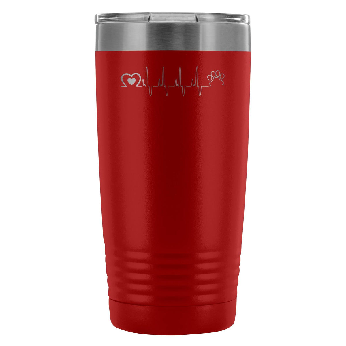 Animal Love Beat 20oz Vacuum Tumbler-Tumblers-I love Veterinary