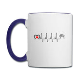 Animal love beat Contrast Coffee Mug-Contrast Coffee Mug | BestSub B11TAA-I love Veterinary