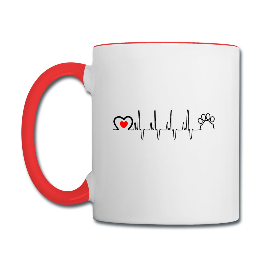 Animal love beat Contrast Coffee Mug-Contrast Coffee Mug | BestSub B11TAA-I love Veterinary