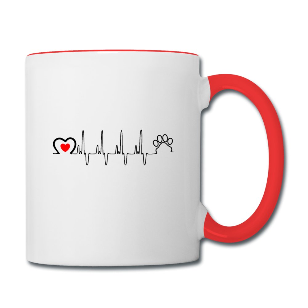 Animal love beat Contrast Coffee Mug-Contrast Coffee Mug | BestSub B11TAA-I love Veterinary