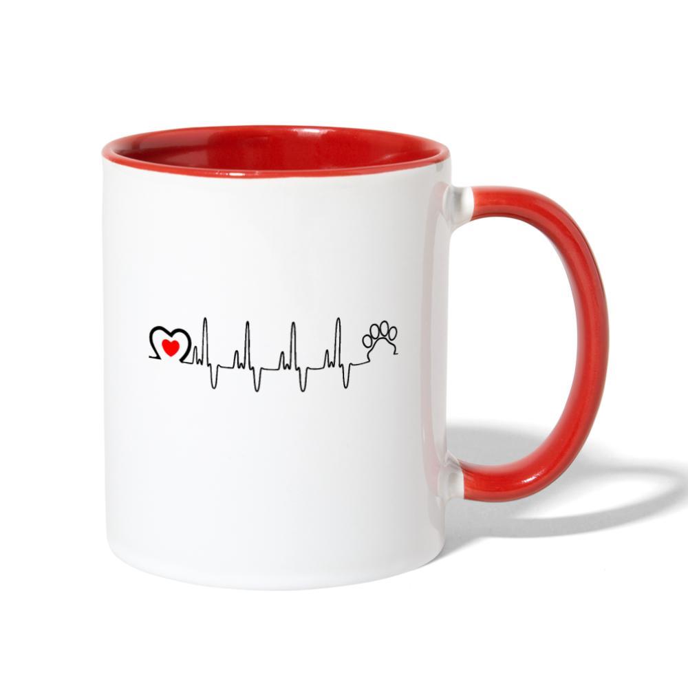 Animal love beat Contrast Coffee Mug-Contrast Coffee Mug | BestSub B11TAA-I love Veterinary