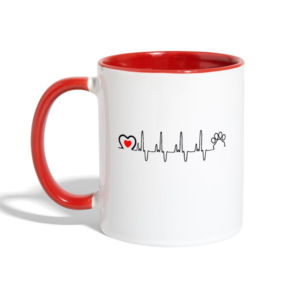 Animal love beat Contrast Coffee Mug-Contrast Coffee Mug | BestSub B11TAA-I love Veterinary