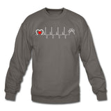 Animal Love Beat Crewneck Sweatshirt-Unisex Crewneck Sweatshirt | Gildan 18000-I love Veterinary