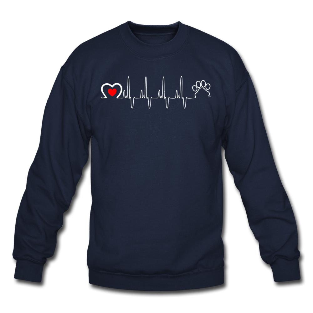 Animal Love Beat Crewneck Sweatshirt-Unisex Crewneck Sweatshirt | Gildan 18000-I love Veterinary