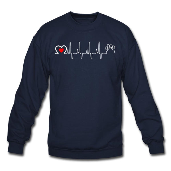 Animal Love Beat Crewneck Sweatshirt-Unisex Crewneck Sweatshirt | Gildan 18000-I love Veterinary