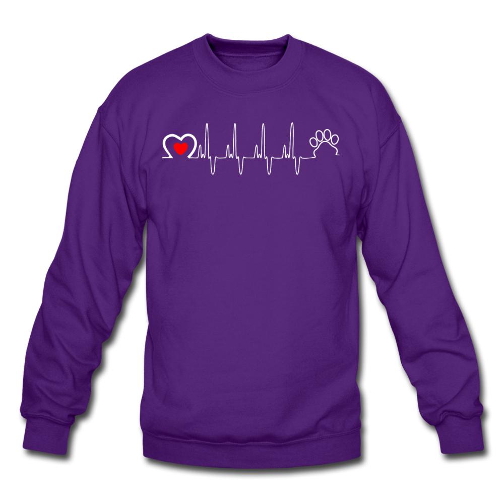 Animal Love Beat Crewneck Sweatshirt-Unisex Crewneck Sweatshirt | Gildan 18000-I love Veterinary