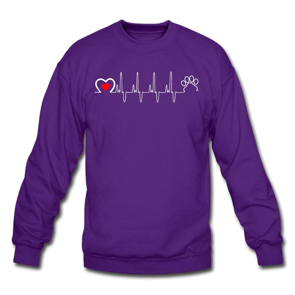 Animal Love Beat Crewneck Sweatshirt-Unisex Crewneck Sweatshirt | Gildan 18000-I love Veterinary