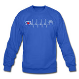 Animal Love Beat Crewneck Sweatshirt-Unisex Crewneck Sweatshirt | Gildan 18000-I love Veterinary