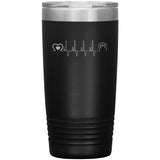Animal Love Beat TL variant 20 oz-Tumblers-I love Veterinary