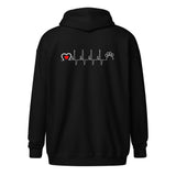 Animal Love Beat Unisex heavy blend zip hoodie-I love Veterinary