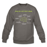 Atlas of a Vet Tech's Brain Crewneck Sweatshirt-Unisex Crewneck Sweatshirt | Gildan 18000-I love Veterinary