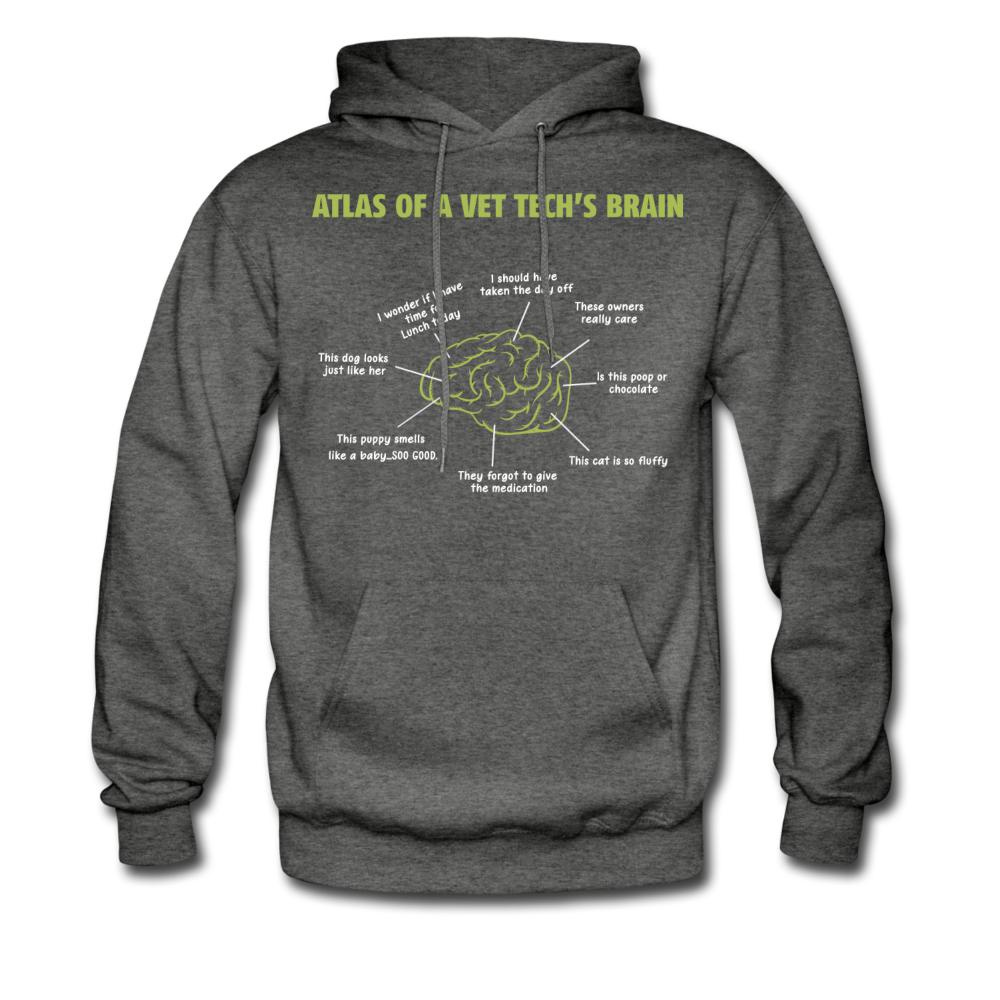 Atlas of a Vet Tech's Brain Unisex Hoodie-Men's Hoodie | Hanes P170-I love Veterinary