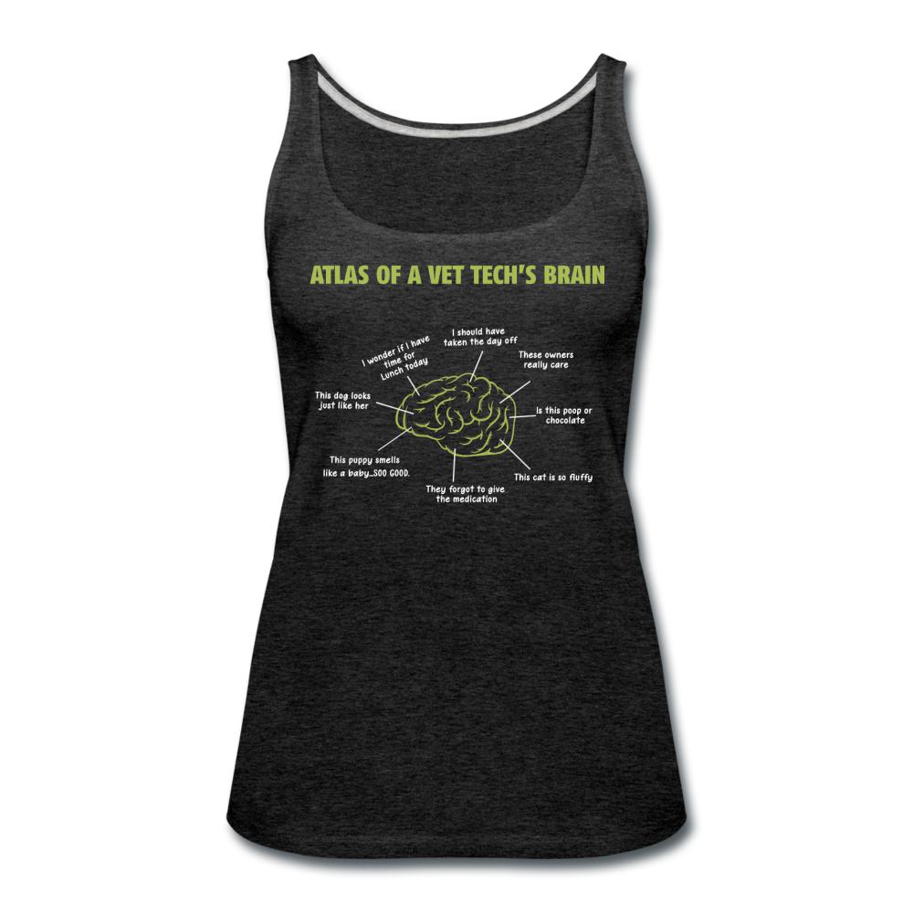 Atlas of a Vet Tech's Brain Women's Tank Top-Women’s Premium Tank Top | Spreadshirt 917-I love Veterinary