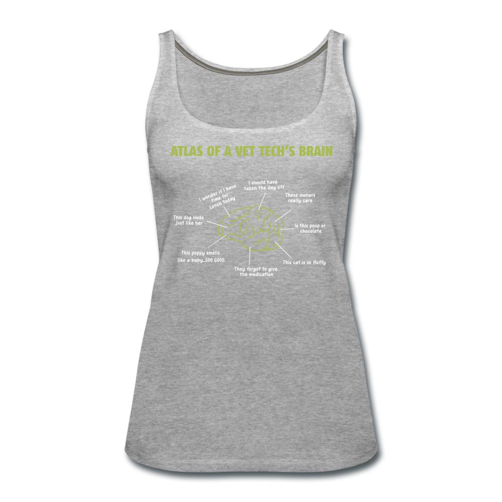 Atlas of a Vet Tech's Brain Women's Tank Top-Women’s Premium Tank Top | Spreadshirt 917-I love Veterinary