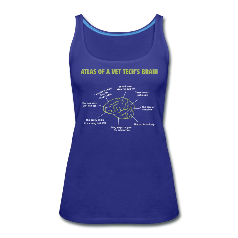 Atlas of a Vet Tech's Brain Women's Tank Top-Women’s Premium Tank Top | Spreadshirt 917-I love Veterinary