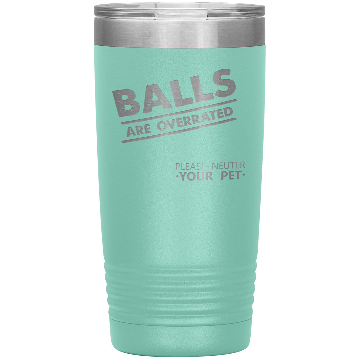 Balls are overrated 20oz Vacuum Tumbler-Tumblers-I love Veterinary