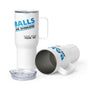 Balls are overrated Travel mug with a handle-Travel Mug with a Handle-I love Veterinary