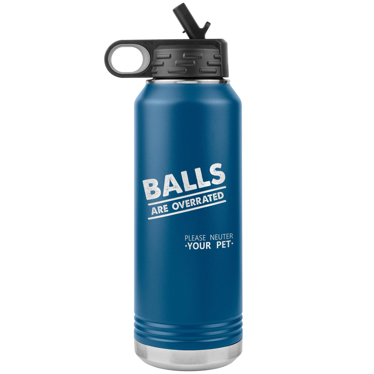 Balls are overrated Water Bottle Tumbler 32 oz-Water Bottle Tumbler-I love Veterinary