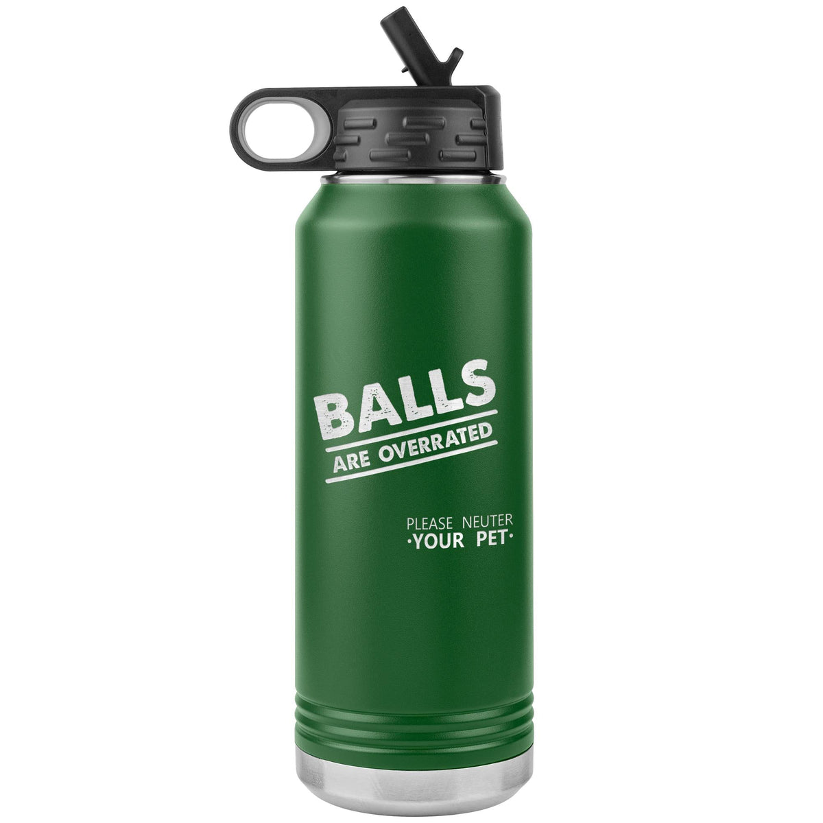 Balls are overrated Water Bottle Tumbler 32 oz-Water Bottle Tumbler-I love Veterinary