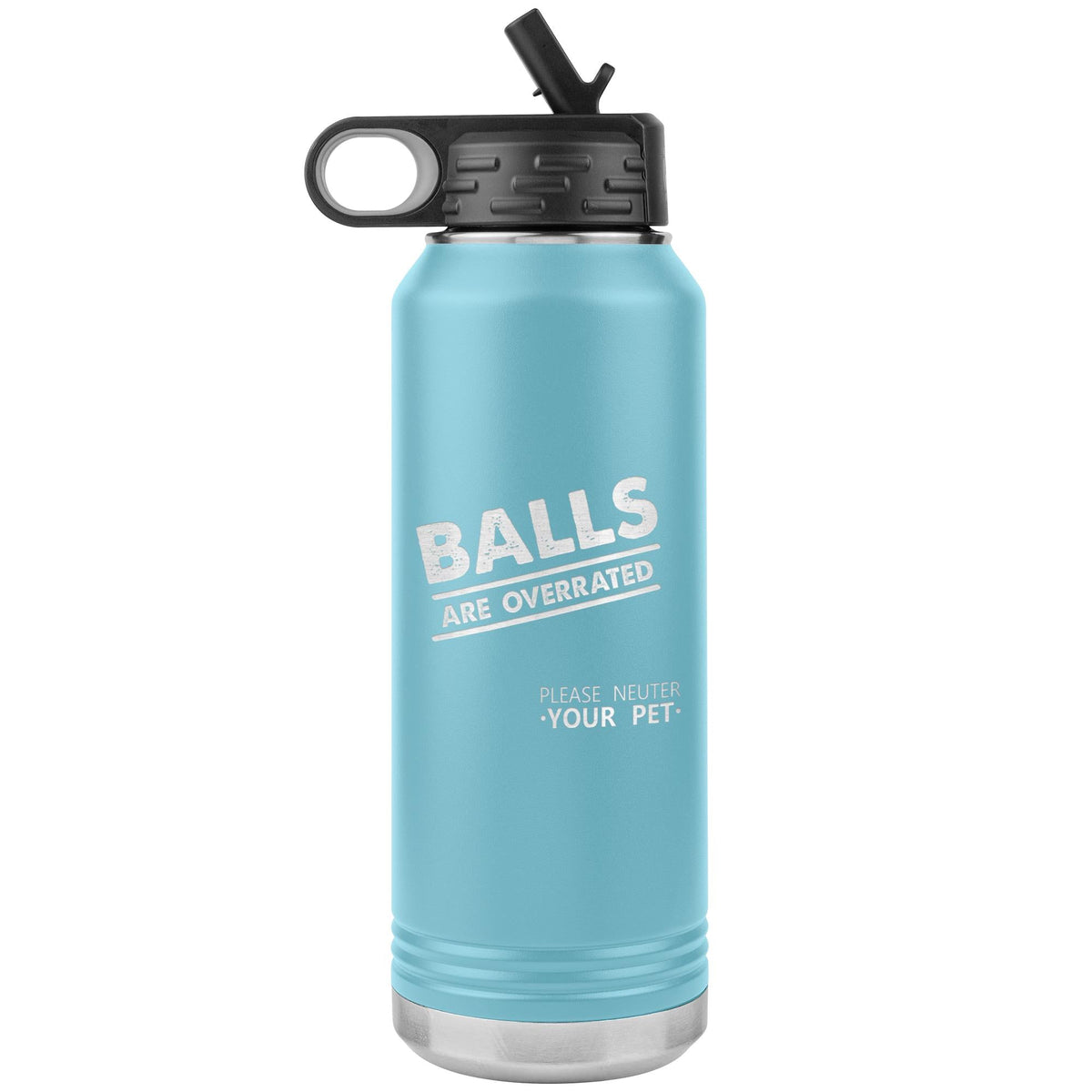 Balls are overrated Water Bottle Tumbler 32 oz-Water Bottle Tumbler-I love Veterinary