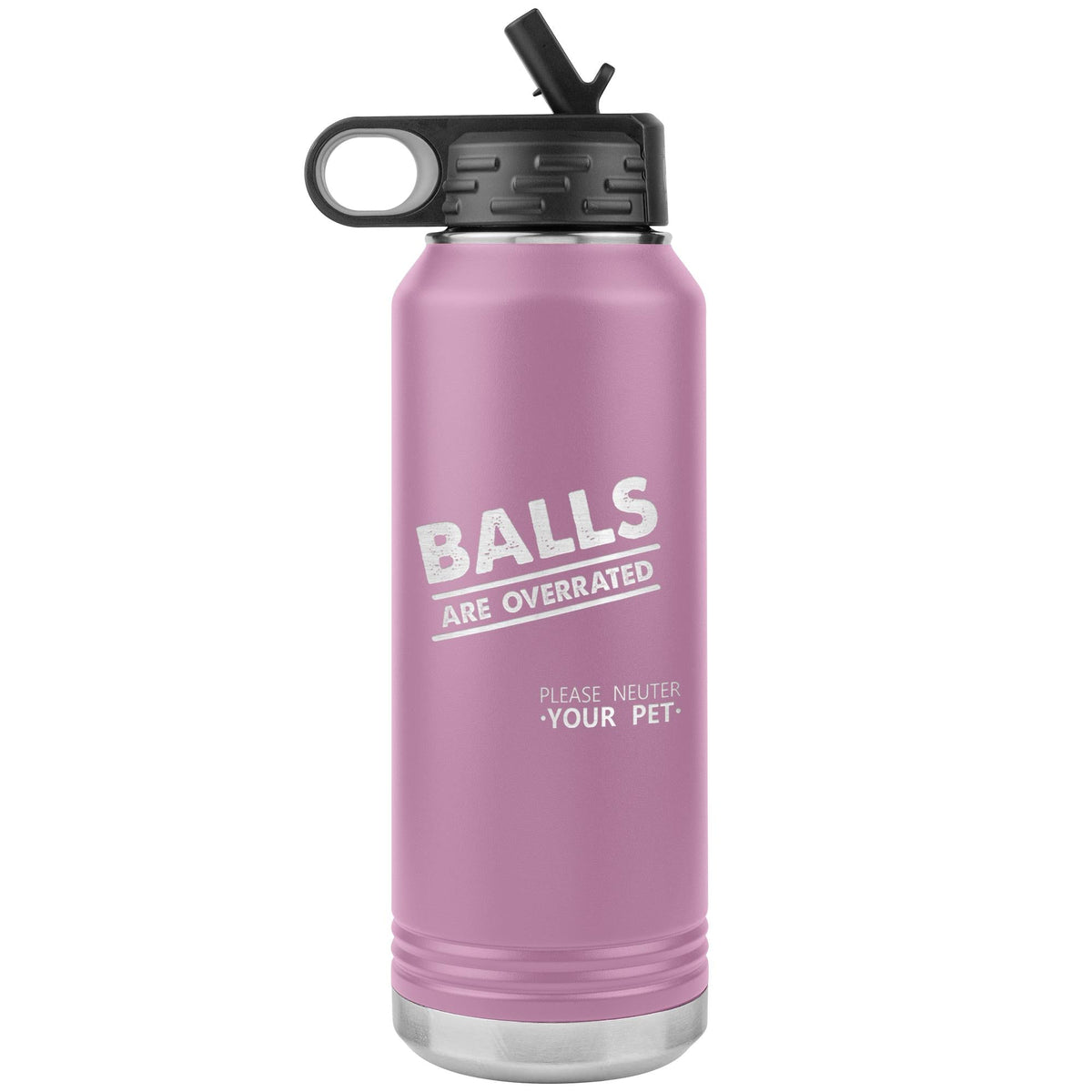 Balls are overrated Water Bottle Tumbler 32 oz-Water Bottle Tumbler-I love Veterinary