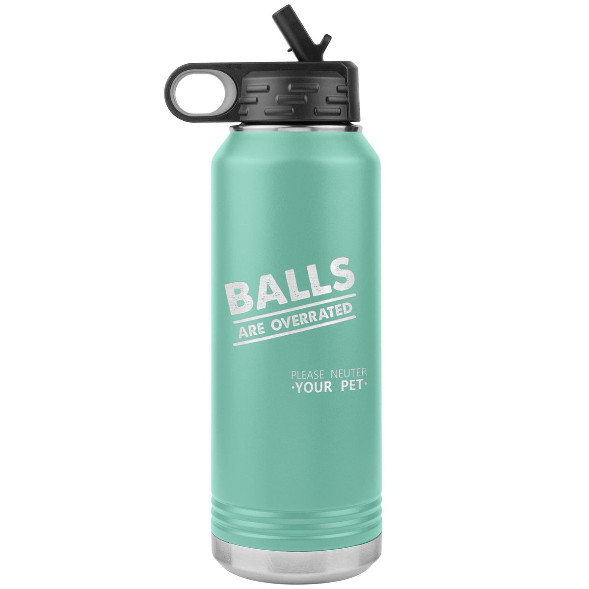 Balls are overrated Water Bottle Tumbler 32 oz-Water Bottle Tumbler-I love Veterinary