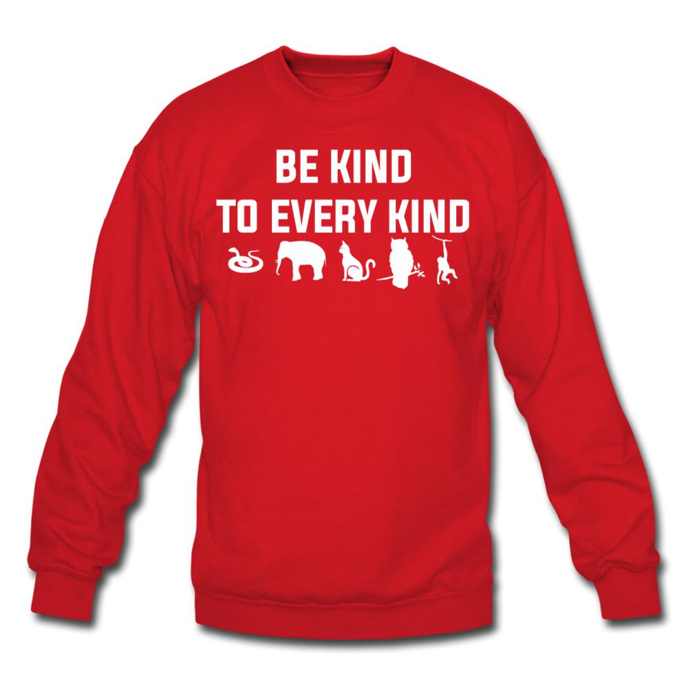 Be kind to every kind Crewneck Sweatshirt-Unisex Crewneck Sweatshirt | Gildan 18000-I love Veterinary