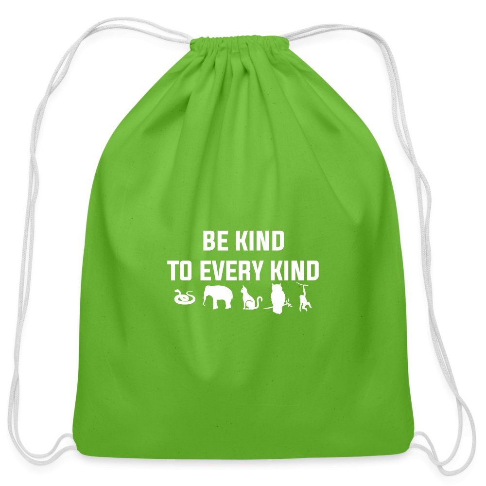 Be kind to every kind Drawstring Bag-Cotton Drawstring Bag | Q-Tees Q4500-I love Veterinary