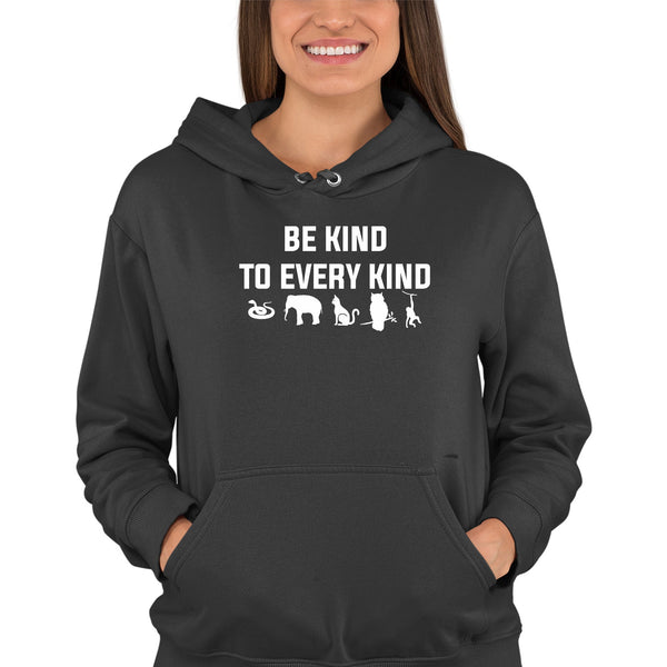 Be kind to every kind Unisex Hoodie-Men's Hoodie | Hanes P170-I love Veterinary