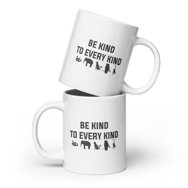 Be kind to every kind White glossy mug-White glossy mug-I love Veterinary