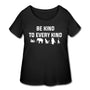 Be kind to every kind Women's Curvy T-shirt-Women’s Curvy T-Shirt | LAT 3804-I love Veterinary