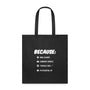 Because: "anal glands, curbside..." Cotton Tote Bag-Tote Bag | Q-Tees Q800-I love Veterinary