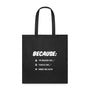 Because: "my breeder says..." Cotton Tote Bag-Tote Bag | Q-Tees Q800-I love Veterinary