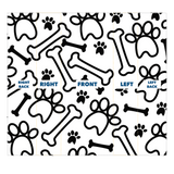 Black paws and bones on white pattern Sublimation Neck Gaiter-Sublimation Neck Gaiter-I love Veterinary
